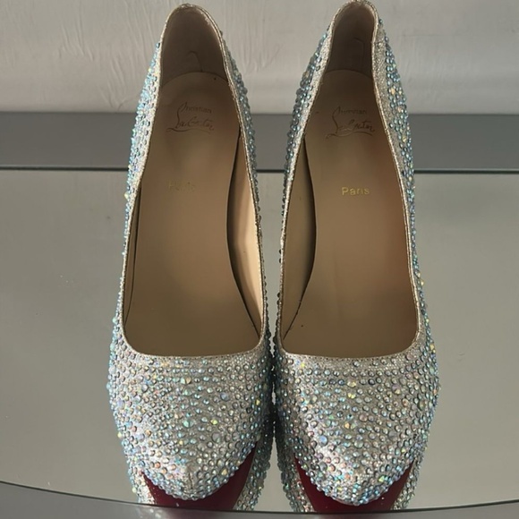 Aurora Boreale Crystal red bottoms high heels Size 40 (US 9) - Picture 3 of 12